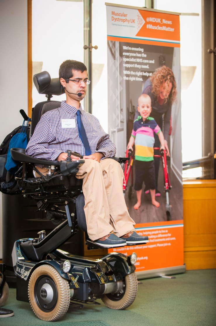 Vivek speaking &amp; MDUK banner