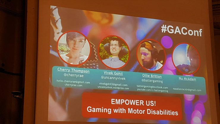 Picture of the panel about gaming with motor disabilities